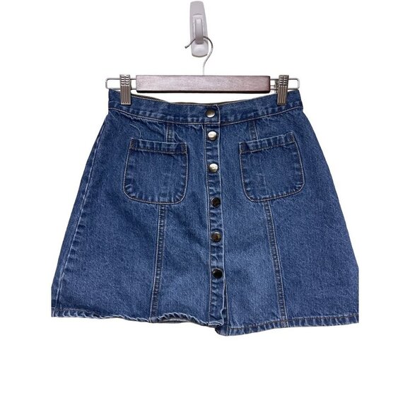 Urban Outfitters Dresses & Skirts - BDG Urban Outfitters Denim Blue Jean Mini Skirt A-Line Women's Size Small